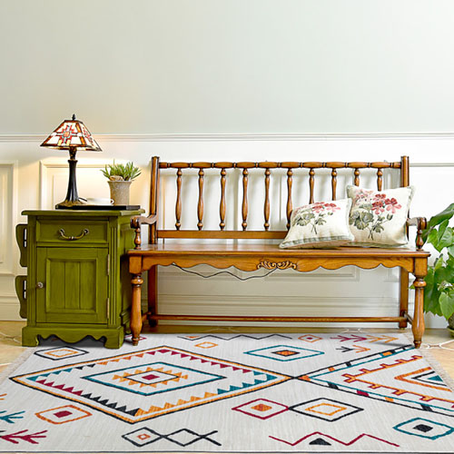 Plush Soft Microfiber Printed Rugs with Tassel.