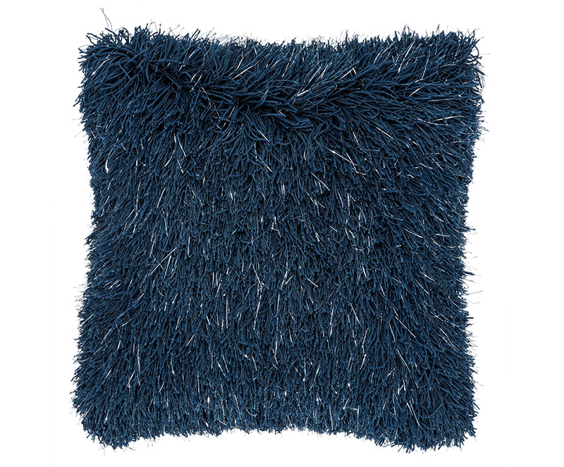 High Quality Long Pile Silky Shaggy Cushion With Lurex