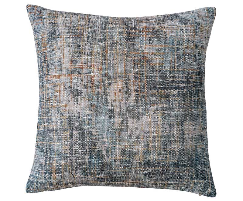 Poly-Linen Abstract Blush, Blue and Turquoise Color Decorative Pillow Covers