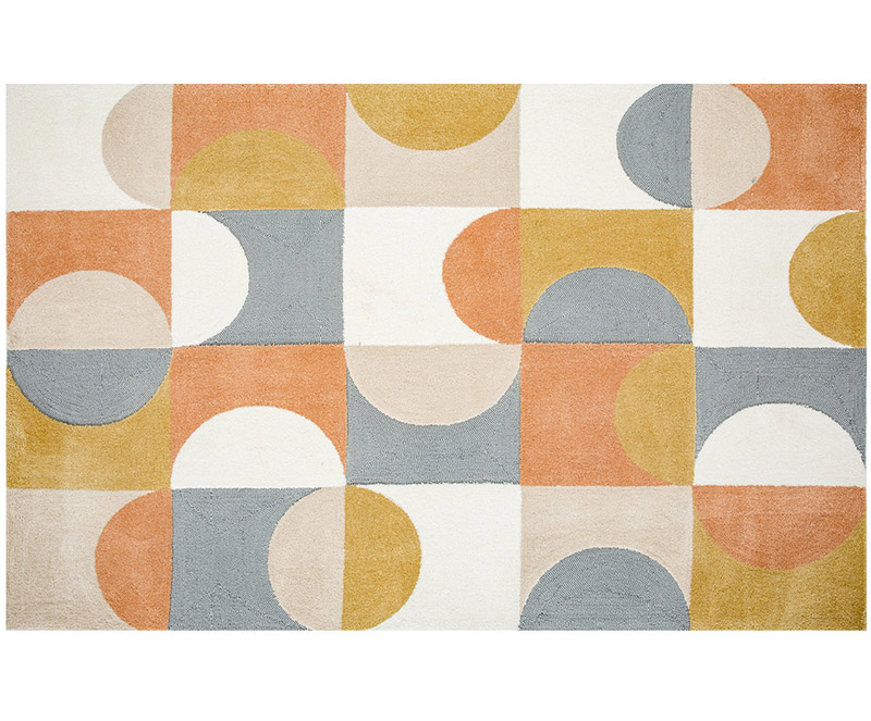 New Design Poly-Nylon Tufted Shaggy Geometric Rugs