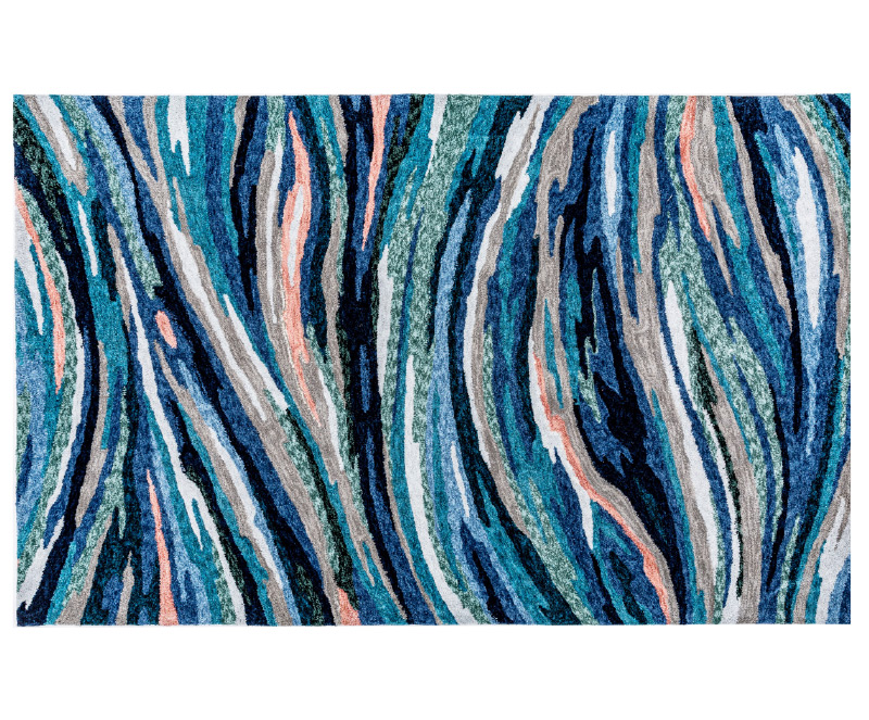 Artistic Poly-Nylon Cut-Pile Tufted rug for Playroom Bathroom Living Room Laundry