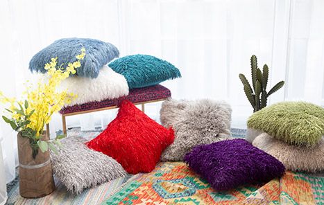 Shaggy Pillows